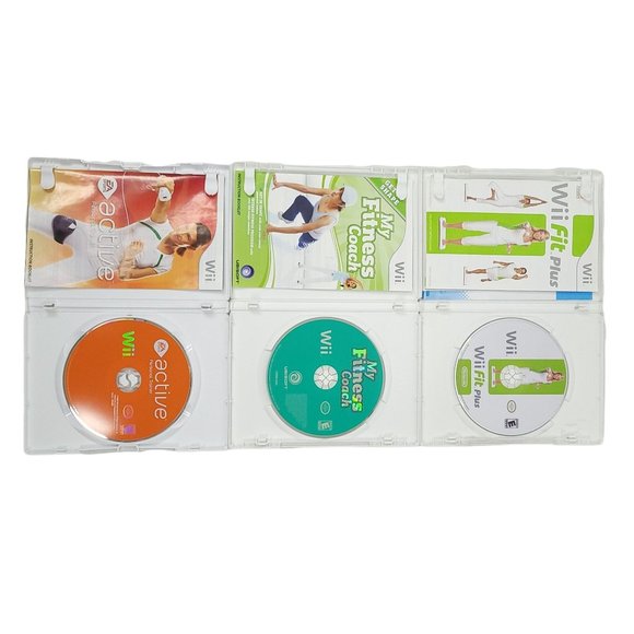 Nintendo Wii Fit Plus My Fitness Coach Active Personal Trainer Games Lot Of 3 - Picture 3 of 11